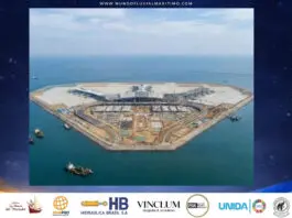 Ingeniería extrema: China desafía la geografía con la construcción de un aeropuerto flotante gigante en mar abierto