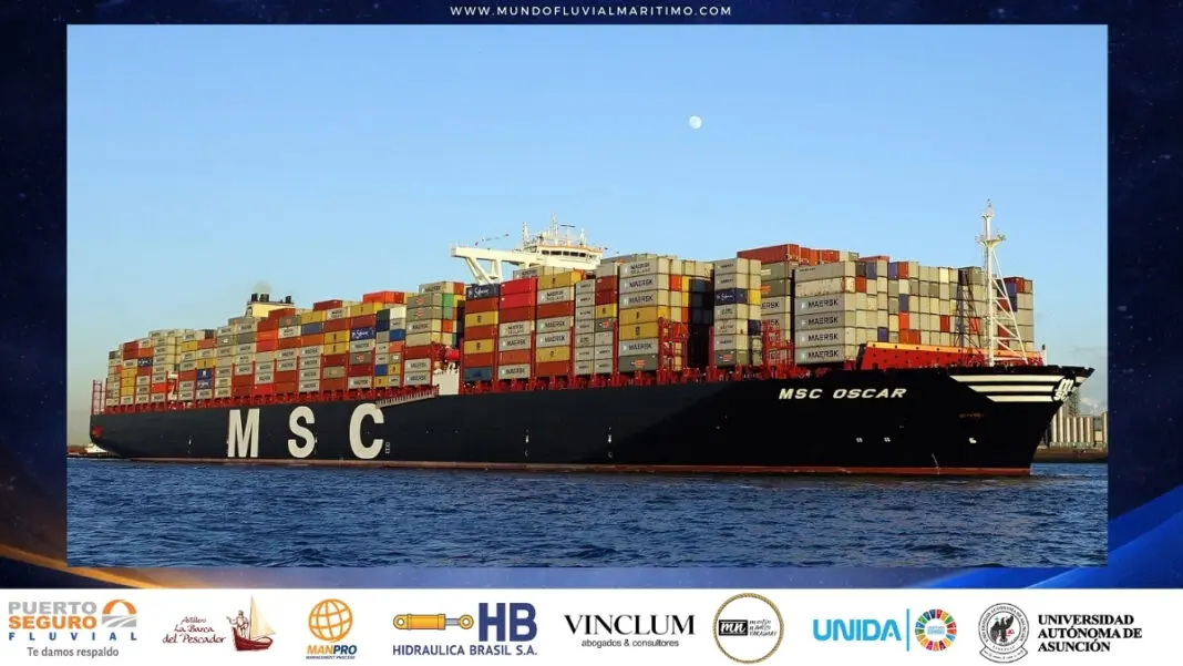 SC potencia su flota sostenible: Recibe megabuque de 16.196 TEUs propulsado por GNL para la ruta Asia-Europa-USEC