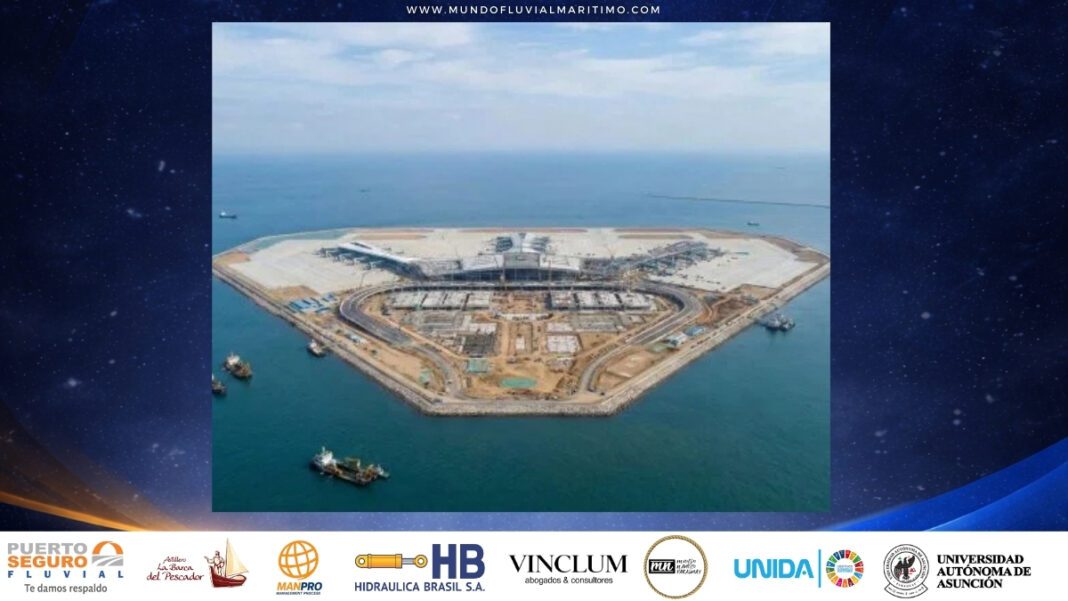 Ingeniería extrema: China desafía la geografía con la construcción de un aeropuerto flotante gigante en mar abierto