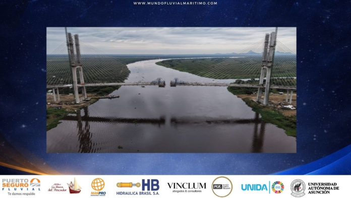 Cuenta Regresiva en el Río Paraguay El Puente de la Bioceánica está a solo 13,60 metros de consolidar la unión física entre Carmelo Peralta y Puerto Murtinho
