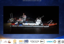 Inspección en muelle: La ANNP evalúa las capacidades de la nueva draga DRM-5 “Paraguay” en Pilar para activar el blindaje de la Hidrovía