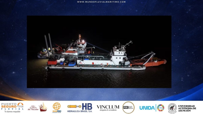 Inspección en muelle La ANNP evalúa las capacidades de la nueva draga DRM-5 “Paraguay” en Pilar para activar el blindaje de la Hidrovía
