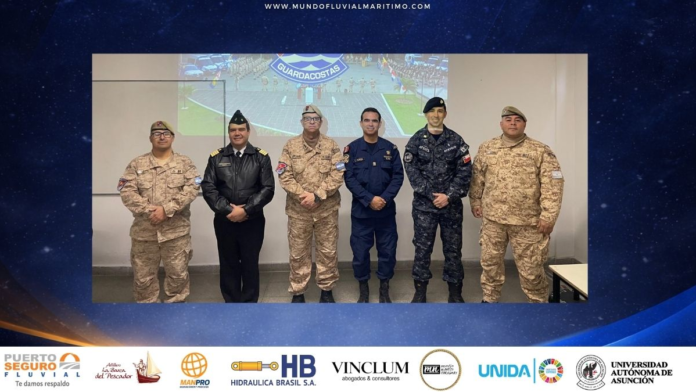 Cooperación regional con acento en la Hidrovía oficiales de Paraguay, Chile y Perú se adiestran junto a la Prefectura Naval Argentina en la Agrupación Guardacostas