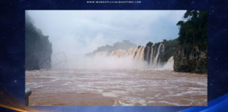 El caudal del río Iguazú se cuadruplicó en menos de ocho horas y las Cataratas alcanzaron los 8.000 metros cúbicos por segundo