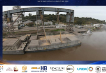 El puerto de Diamante recibió su primer convoy completo de barcazas contenedoras y proyecta incorporar una grúa para avanzar hacia la exportación directa