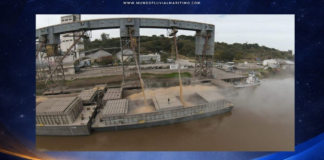 El puerto de Diamante recibió su primer convoy completo de barcazas contenedoras y proyecta incorporar una grúa para avanzar hacia la exportación directa
