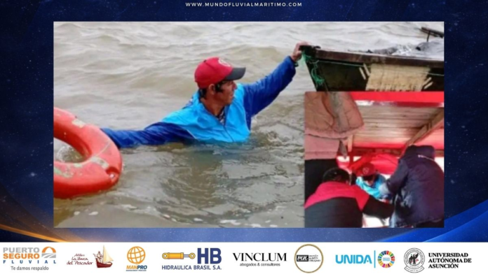 Rescatan a un hombre cuya canoa se hundía en el río Paraná la Prefectura General Naval actuó con rapidez y evitó una tragedia